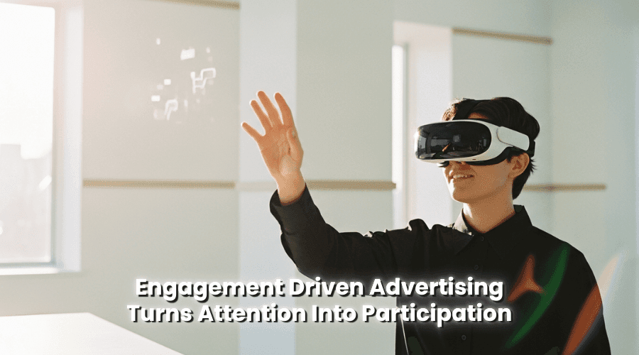 Modern Consumer Engaging with Immersive Digital Ad